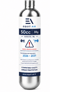 EQUIT AIR PRO - Cartouche CO₂ 50cc - 38g